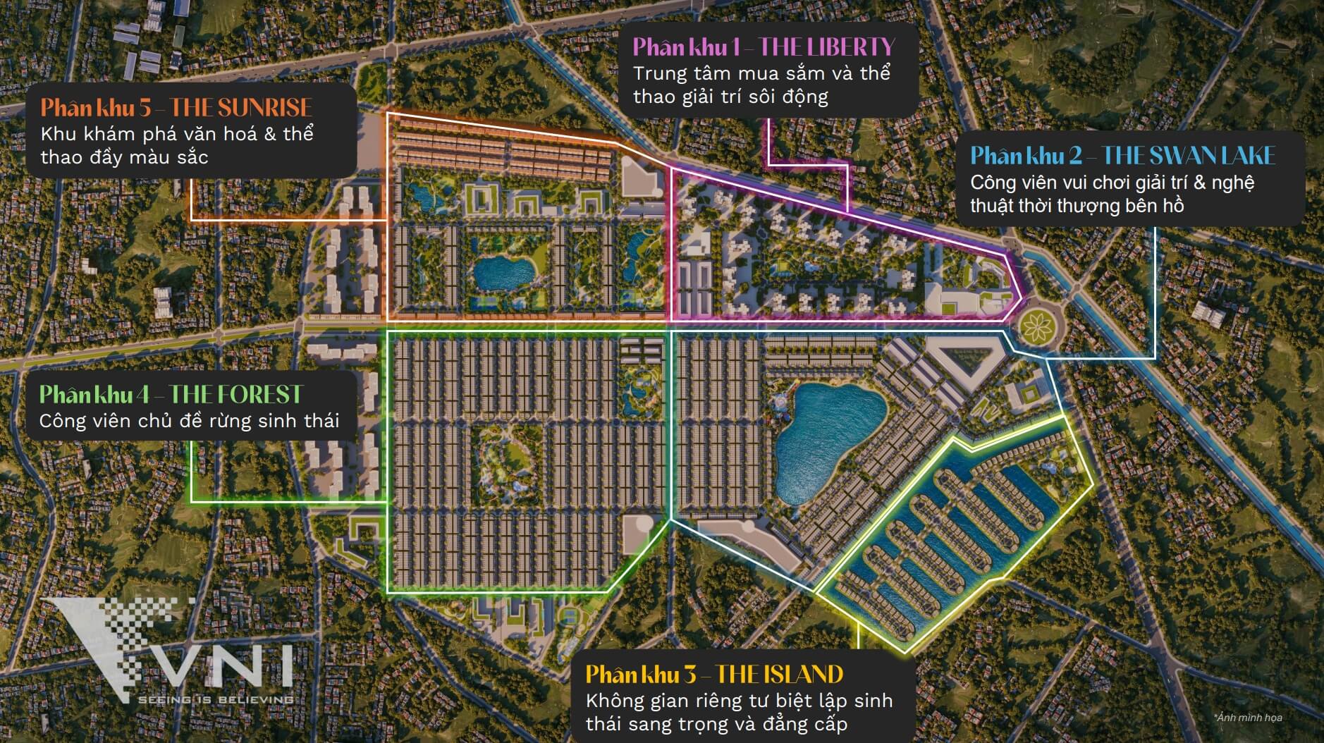 5 phân khu vinhomes green city